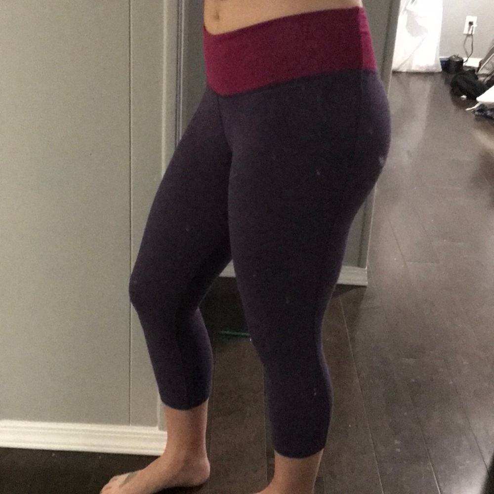 Nike Cotton Pink & Purple Leggings